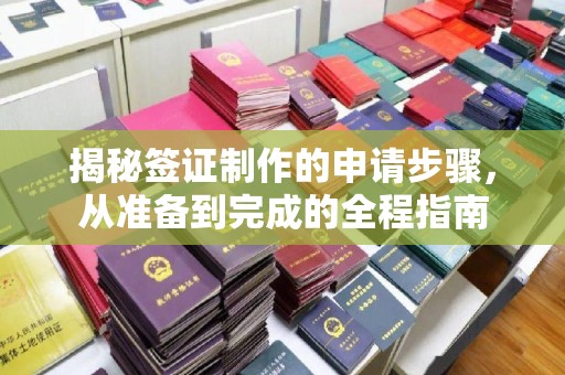 金坛揭秘签证制作的申请步骤，从准备到完成的全程指南